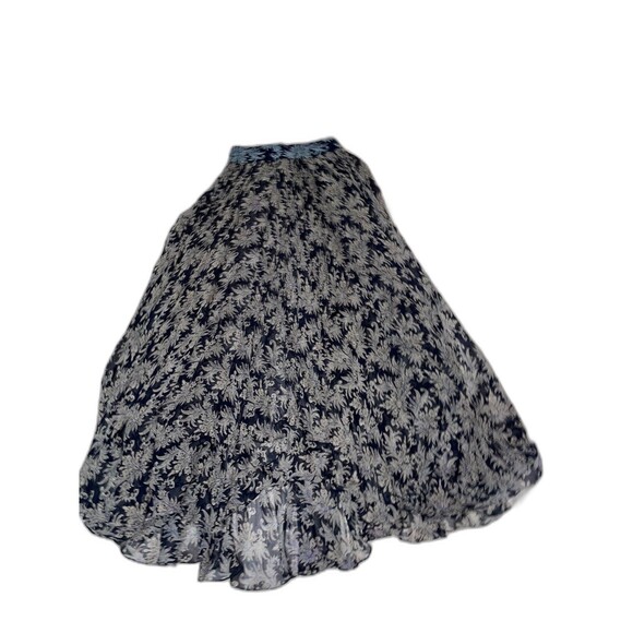 Linda Allard Ellen Tracy Vintage Women’s Silk Full Skirt size 4 Boho Whimsigoth - Picture 8 of 9